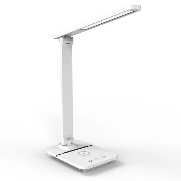 Foldable Dimmable Collapsible Rotating Folding Table Lamps New Eye Protection Reading Led White Dual Arm Electric Desk Lights