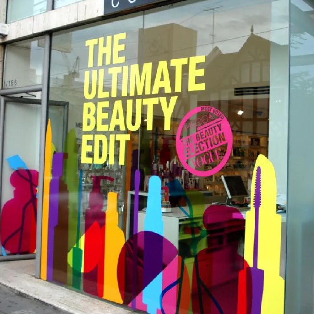 Large Store Front Window Decal Custom Printing, Outdoor Advertising Window Sticker