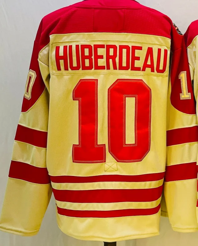 2024 New Stitched Ice Hockey Jerseys Calgary 10 Jonathan Huberdeau 91 Nazem Kadri 88 Mangiapane 28 Lindholm