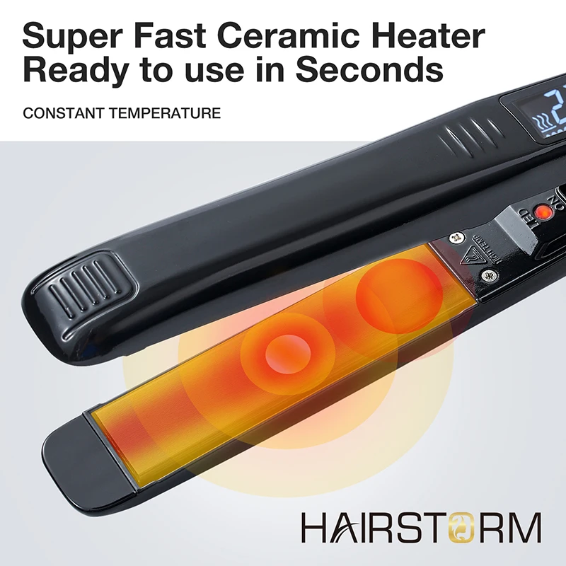Wholesale 500 Degree Flat Iron Hair Straightener Ceramic Titanium Digital Fast Heating Curling Irons