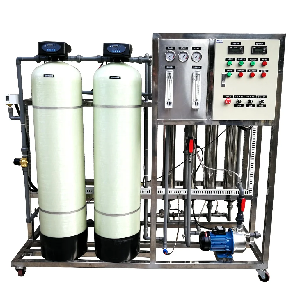 RO Drinking Pure Water Treatment Machine Borehole Water Treatment Complete Reverse Osmosis System