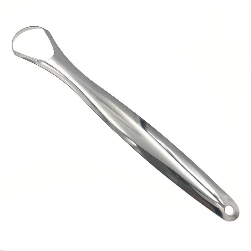 
23mm Regular version Stainless Steel Surgical Grade Stainless Steel Tongue Cleaners 304 Stainless Steel Tongue Scraper 