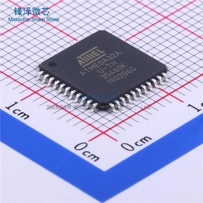 iC chip MCU ATMEGA32A-AU ATMEGA32 ARM Cortex RISC Flash Bulk 3.3V 5V 44TQFP Microchip Electronic Component