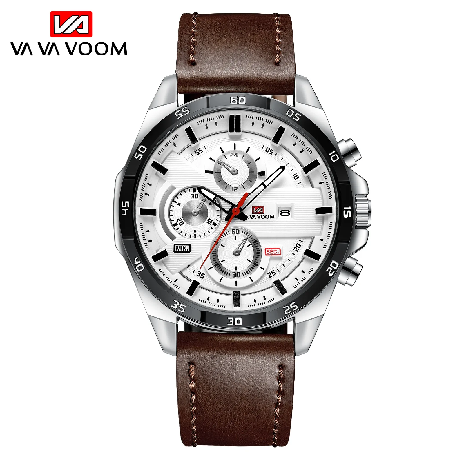 
New Men Watches Calendar Leather Strap Quartz Watch Waterproof Casual Business Wrist Watch for Men 2020 