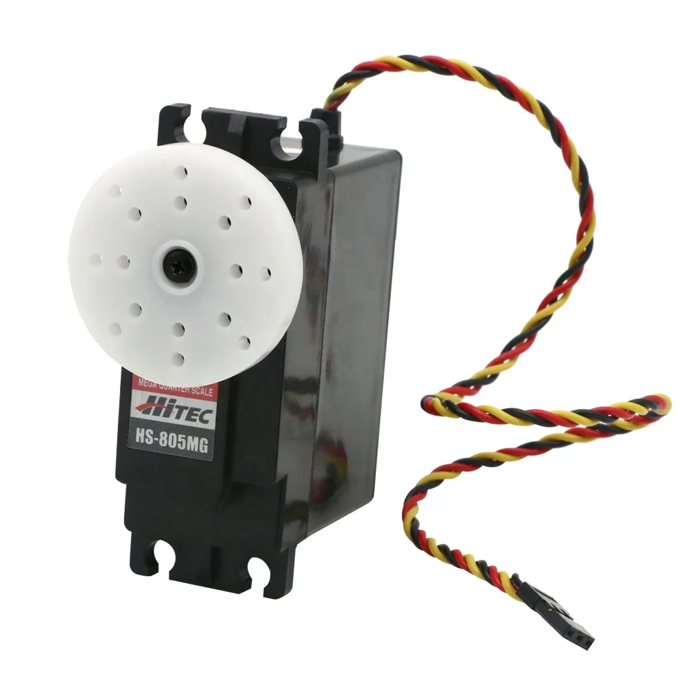 Hitec HS-805MG hs805 мг 4 8 В-6 0 В водостойкая пыленекая мега-металлическая Шестерня мм выходной вал двойной шариковый подшипник сервопривод для 1/5-го автомобиля