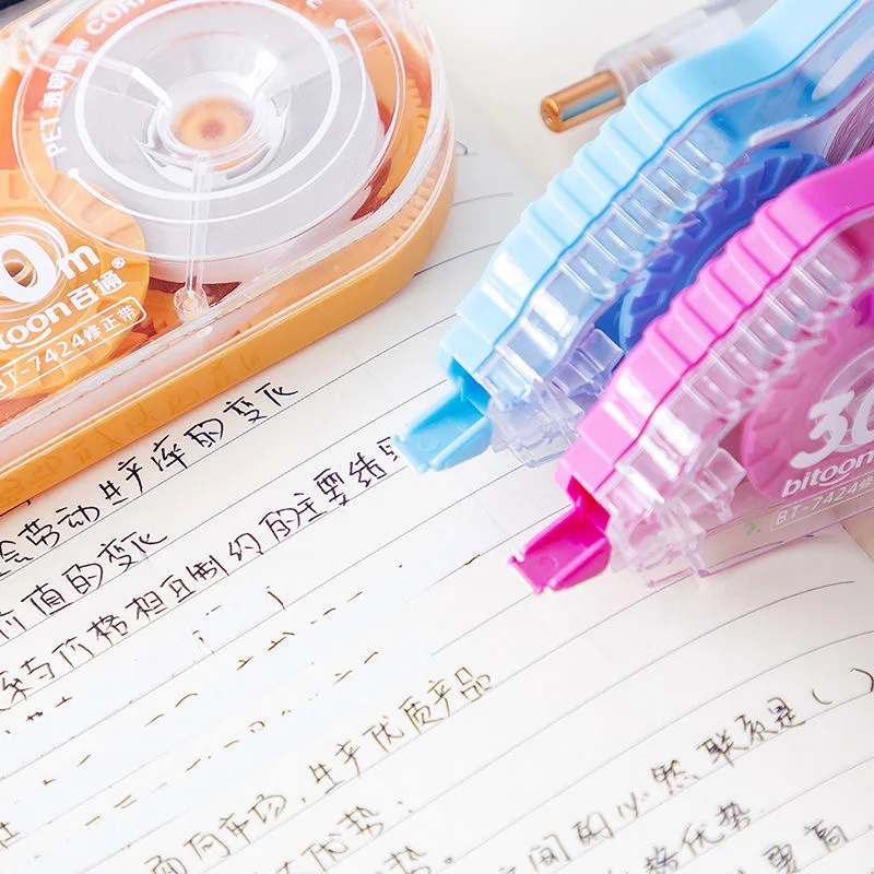 Practical Stationery Correction Tape Customized Plastic Student Transparent Correction Tape