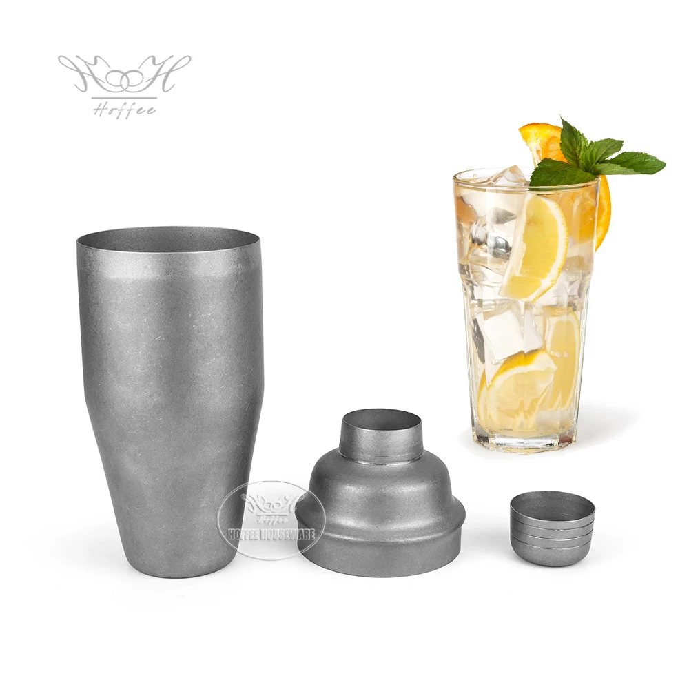 Retro Vintage Bar Shaker 25oz 750ml Cobbler Shaker  Mixer Bar Tools Bartender Shaker