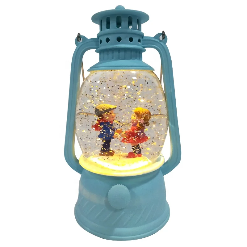 Nordic Style Gift Crafts Home Decorative Young Sweet Couple Snow Globe