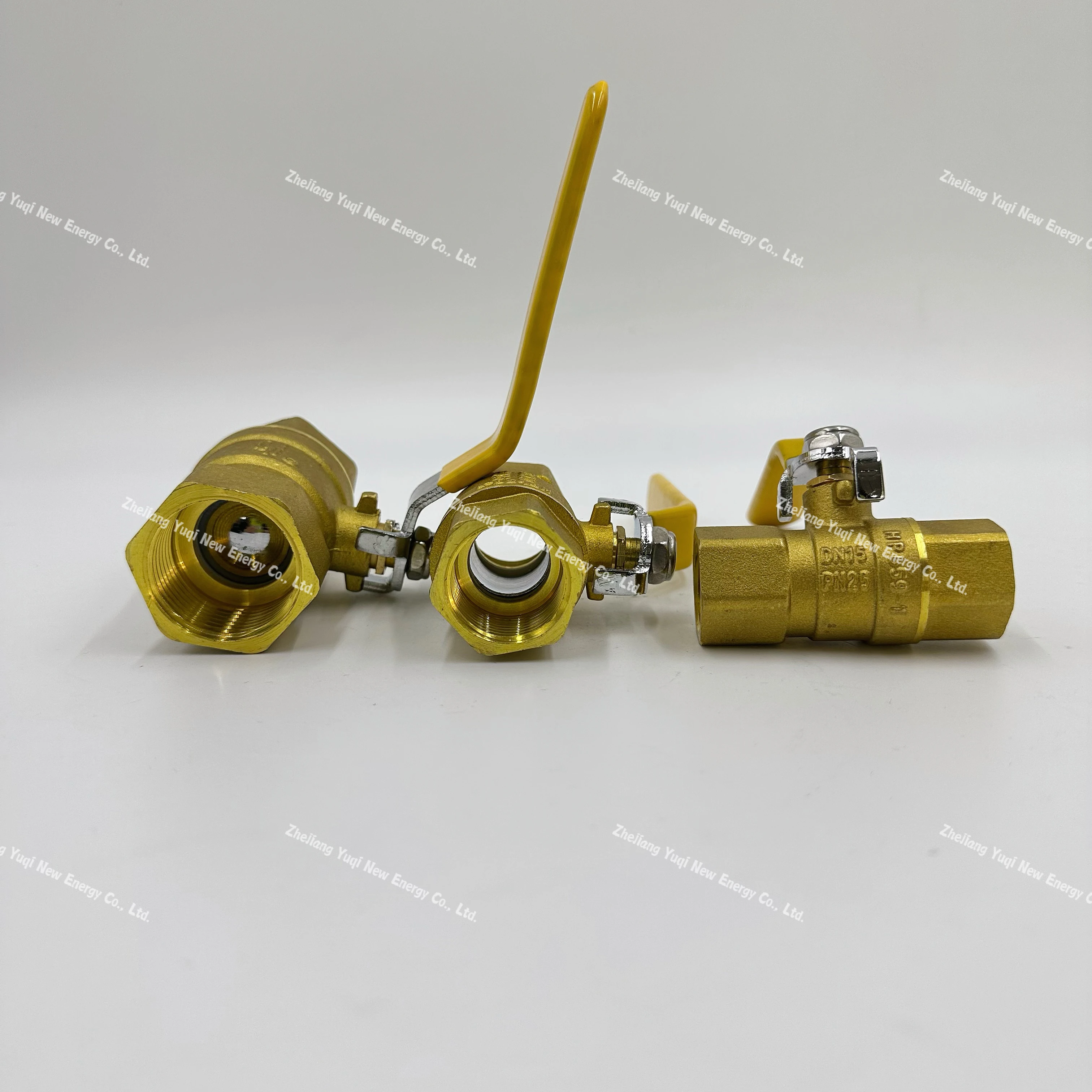 Factory direct sale brass ball valve female forged full size thickened gas safety valve long handle brass gas ball valve
