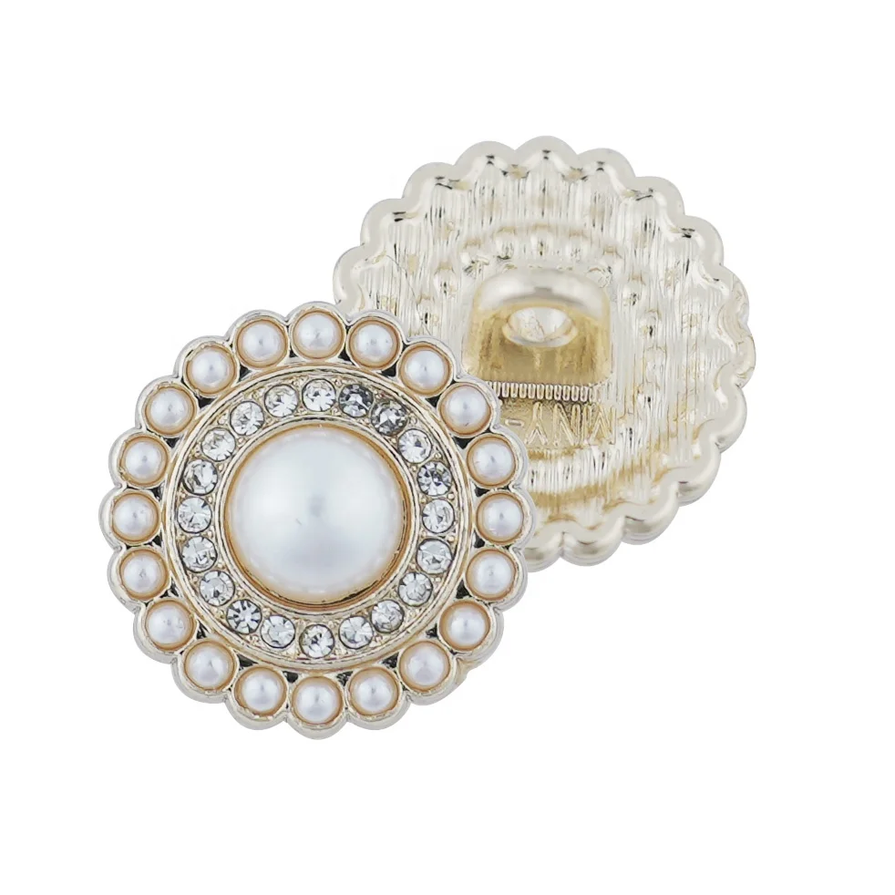 Jinyi Button Manufacturer Custom Brand Logo Design Pearl Button Shank Button for Garment