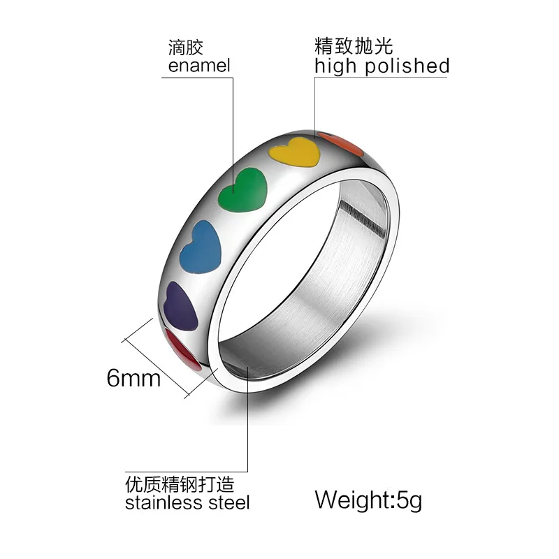 Customized Friendship High Quality Enamel Finger Ring Infinity Love Endless Love Heart Ring Stackable Finger Ring Black CZ