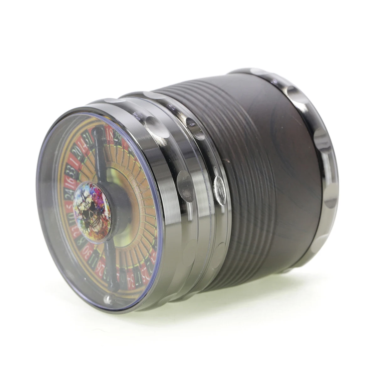 4 layers Russian Roulette large capacity smoke crusher Unique design smoke grinder 8014