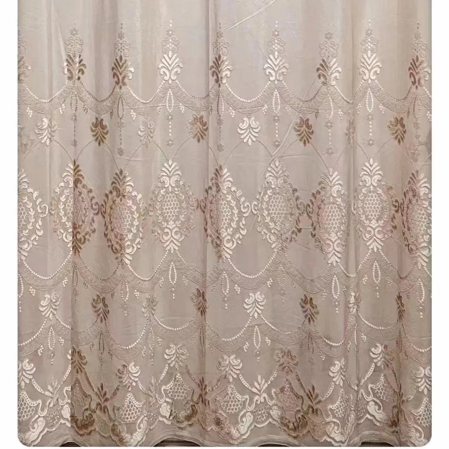 Cheap Sheer Window Voile Fabric Tulle Curtain For Living Room