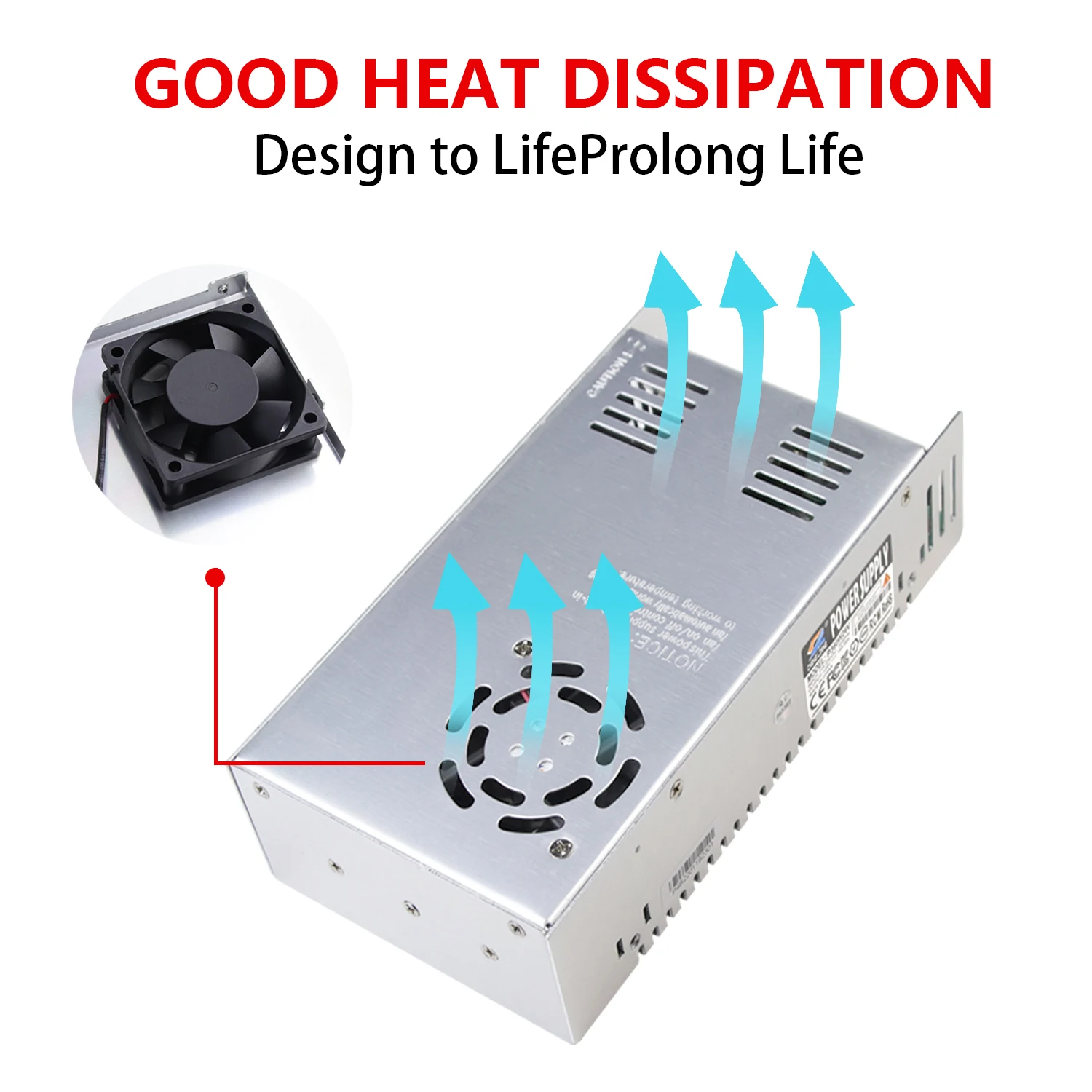 AC DC 24V 21A 500W LED Driver or transformer for LED strip light and 3D printer