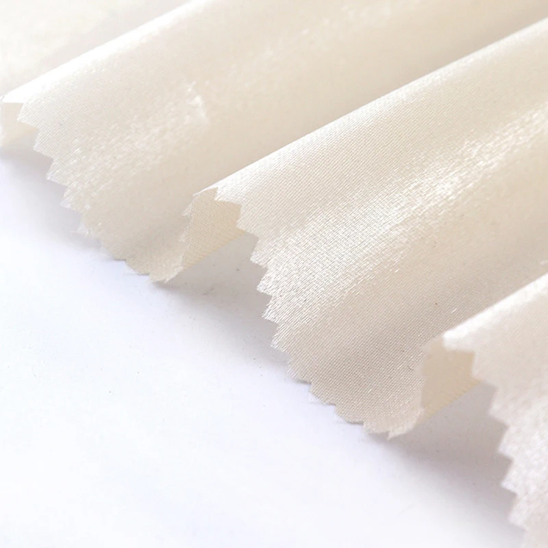  75gsm 100% polyester Smooth and shiny glazed satin organza glitter fabric for