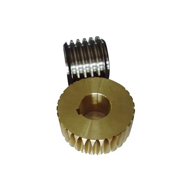 
Custom CNC Metal Gears Small Worm Gear Screw Shaft 