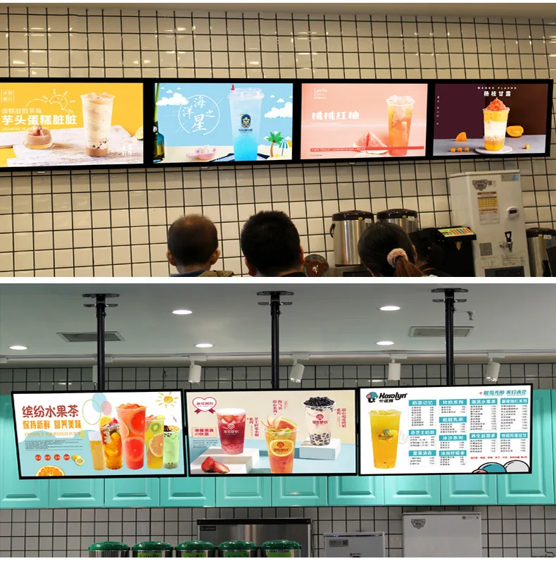 Most Popular Customized Led Restaurant Menu Board Movie Poster Display Slim Advertising Light Boxe