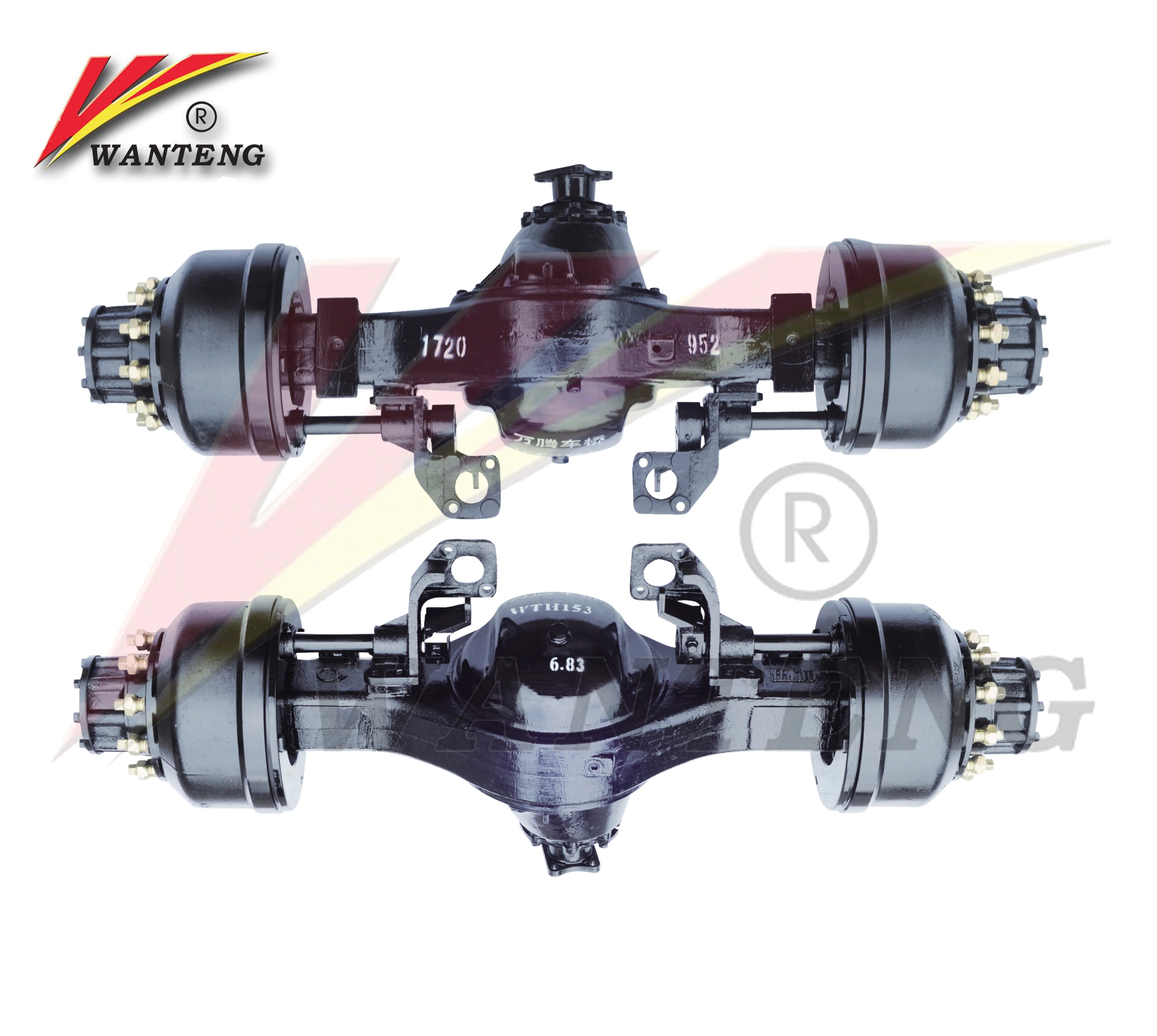 4X4 New OEM tractor Double Hydraulic Rear Drive Axle With Air Brake