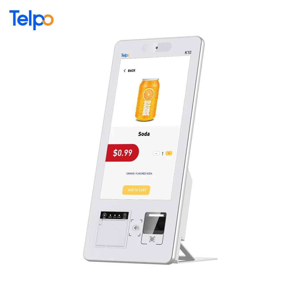 unattended android NFC card contactless electronic payment terminals for small businesses