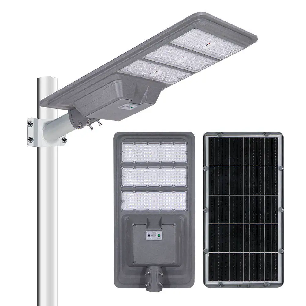 500W Outdoor Garden High Lumen Induction Lamp Motion Sensor IP65 Waterproof Led All in One Solar Street Light