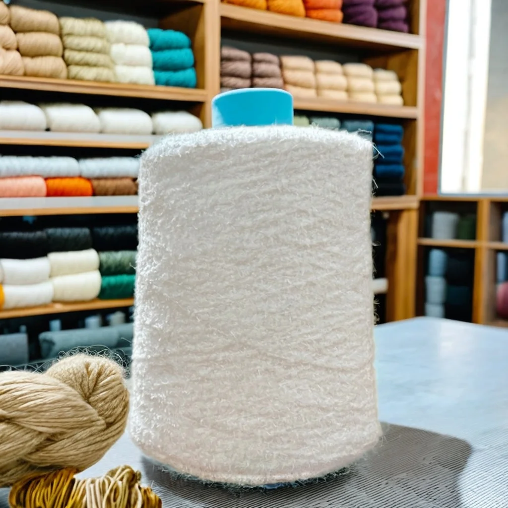 Fluffy And Comfortable Animal Feather Yarn Baby Socks Warm Cute Anti Boy Colorful Nylon Yarn For Knitting Feather Yarn