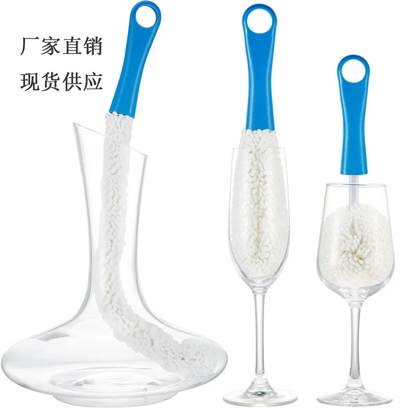 Hot Sales Cleaning Accessories Tools Shisha Hookah Brush Pipe Cleaners Brush Sponge For Wine Glass Decanter