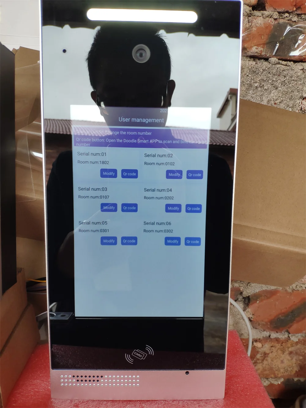 8 Inch Touch Screen Aluminum Alloy Front Panel Tuya Smart 1080P TCP/IP Video Door Phone for Max 9999 Apartments Informe Dicom