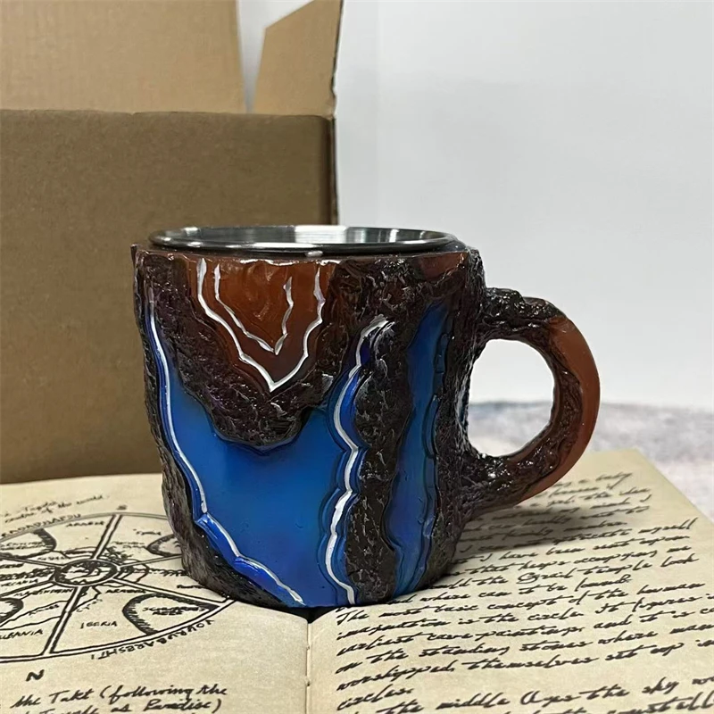 New Arrival Crystal Cup Colorful Resin Cup Crystal Healing Water Cup for Gifts