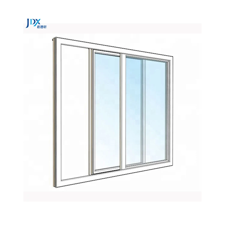 European Style Double Glazed Aluminum Glass Sliding Windows with Low-E Glass