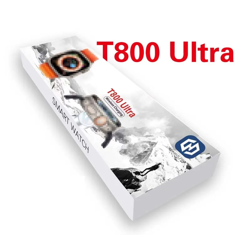 Смарт-часы 1,99 дюймов T800 ультра круглые 320*386 с пульсометром, измеритель вызова, шагомер, смарт-браслет, спортивные часы