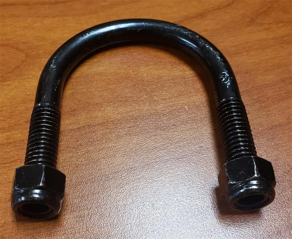 Steel U bolt and nut  with black color
