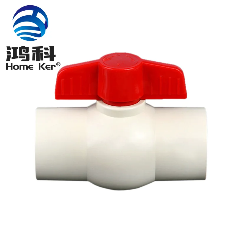 Plastic Quality Upvc 1/2 Inch Plumbing Material Fitting Plastic Agricultural Irrigation Pvc Ball Valve