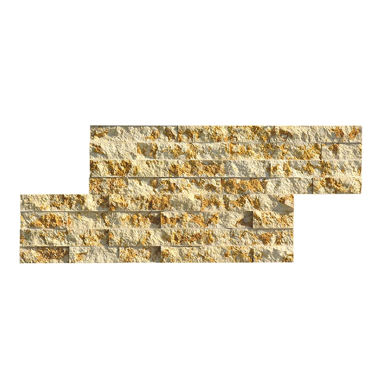 Outdoor Cladding yellow beige Multicolor Natural Culture Stone Mosaic Slate Veneer Floor Roof Tiles for Home Feature Wall Panel
