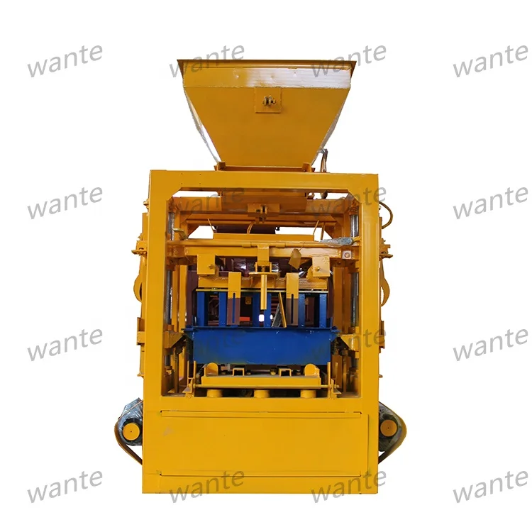 QT4-24 Semi Automatic Hydraulic Block Molding Machine Cement Block Making Machine Concrete Solid Brick Machine