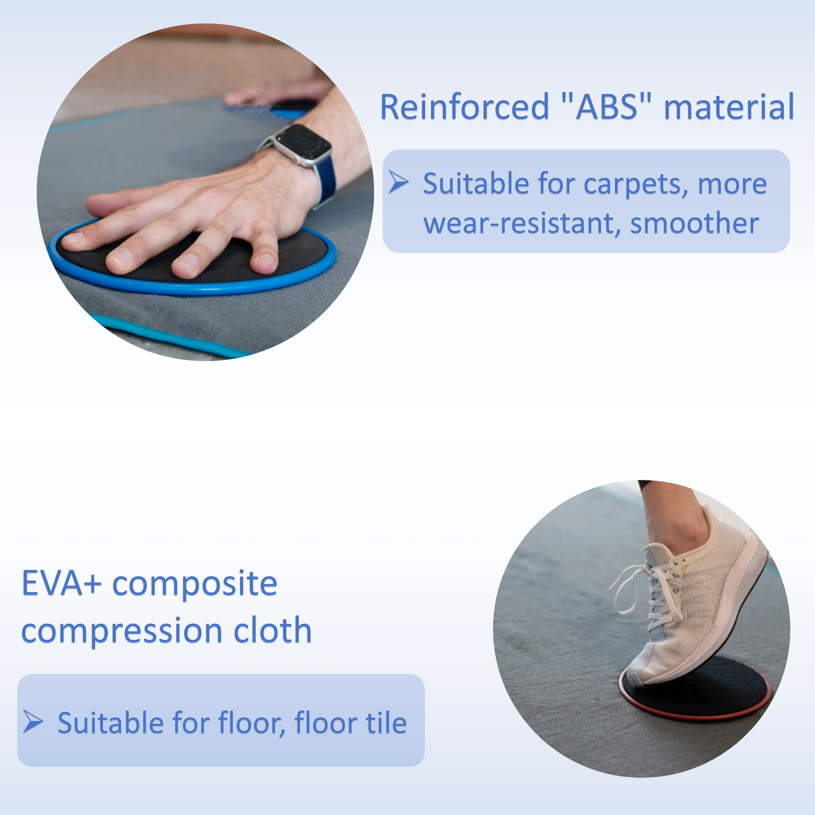 Custom Logo Gym Training Fitness Core Sliding Workout Yoga Pilates Exercise Sliders Gliding Discs