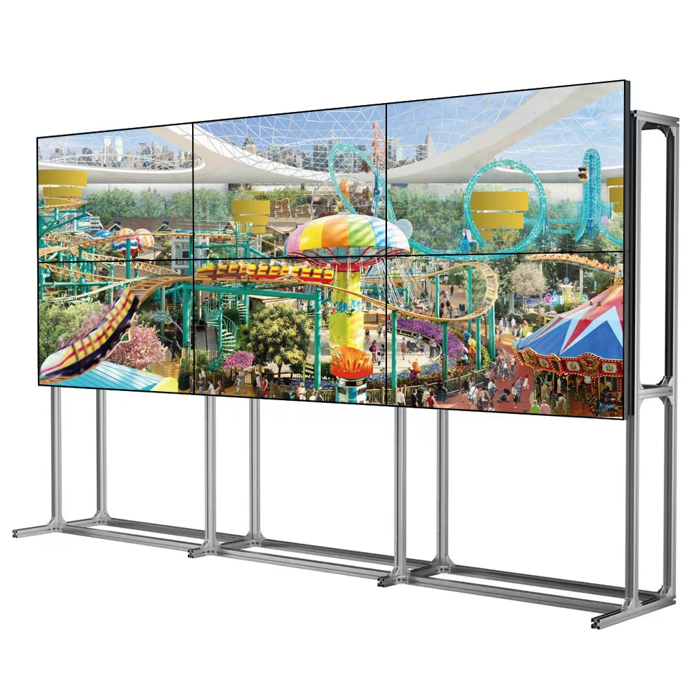 Customized 46 49 55Inch Display 2x2 3x3 4x4 New Free Combined Wall 1.8mm 3.5mm Seamless Backlight LCD Video Wall Splicing Screen