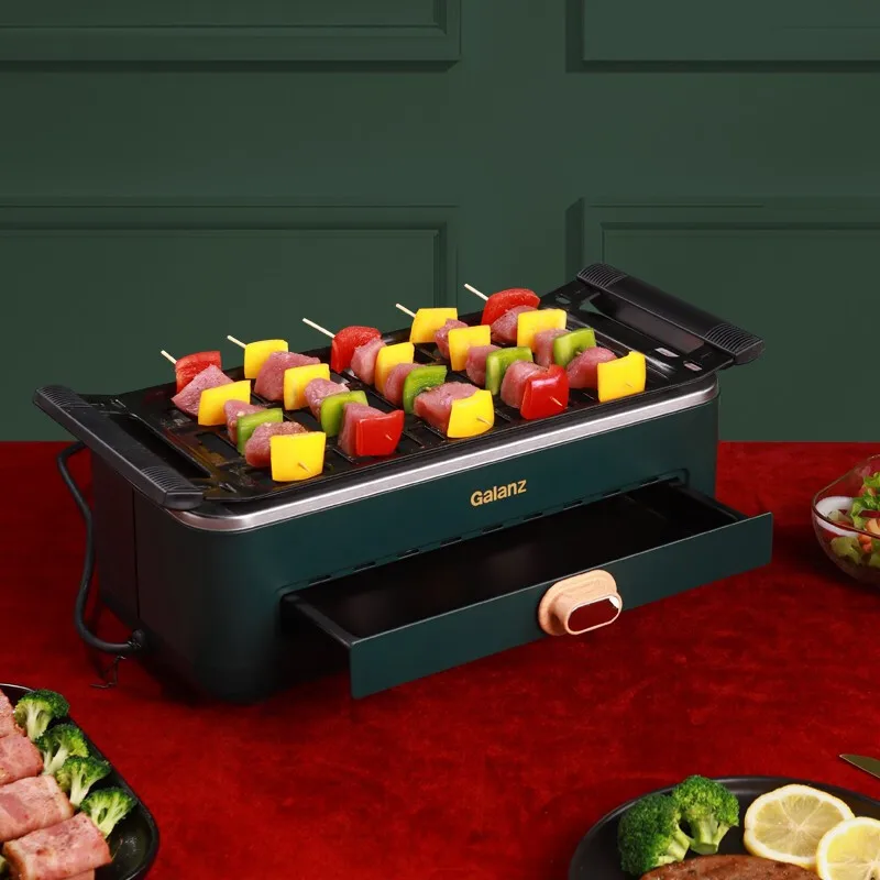 
Hot Sale Multifunctional Household Simple Smokeless Electric Barbecue Oven Grills Easily Cleaned Easily Assembled Ce 