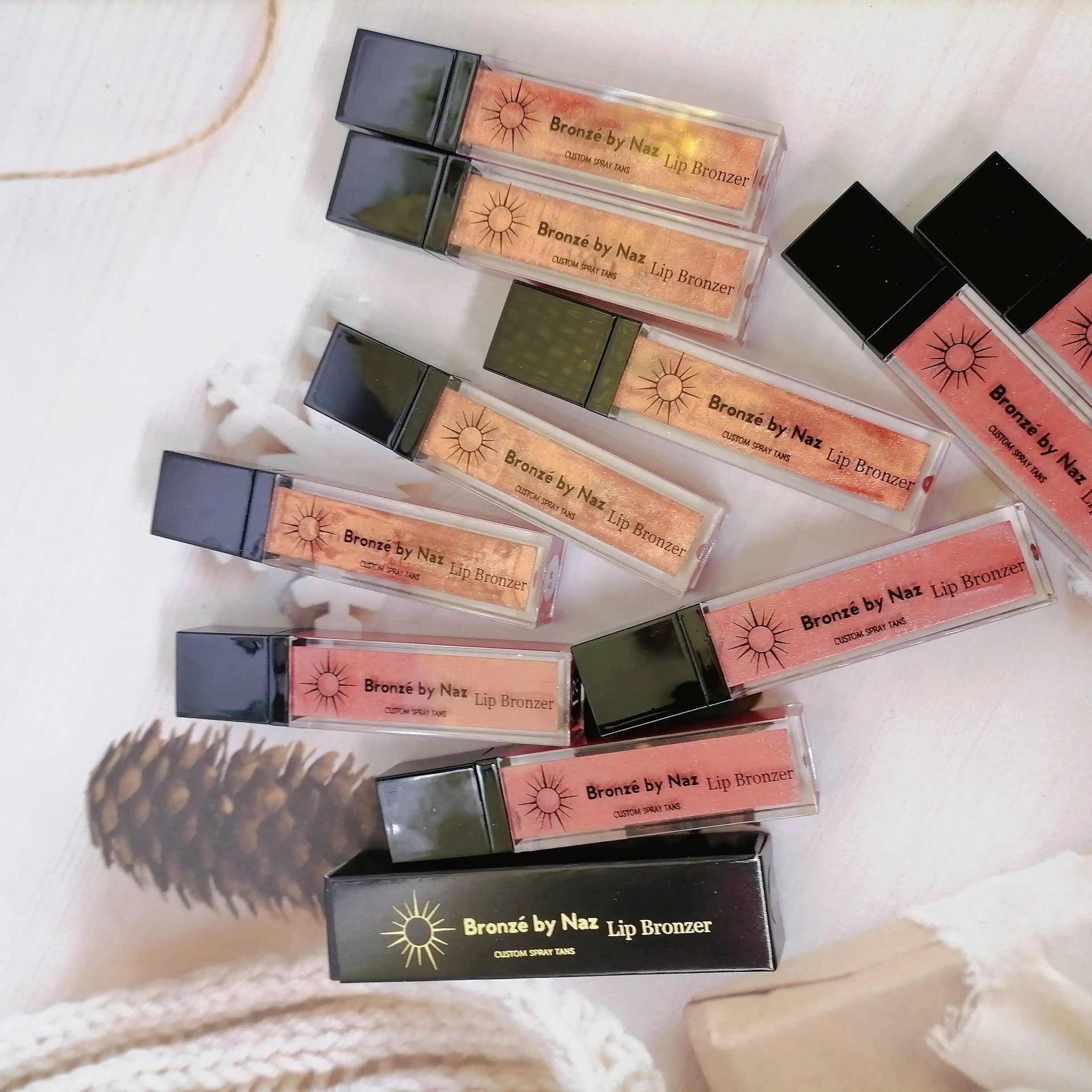21 Color OEM Cosmetics Makeup Wholesale Custom Glitter Lip Gloss Private Label Pearl Lipstick Black Square Lip Gloss Tube