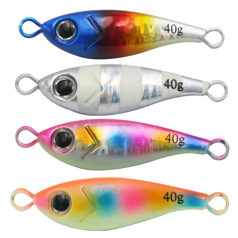 Smano 3D printing 40g  Saltwater Glowing Slow Pitch Jigs Artificial Lures Jigging Lure Fishing jigs