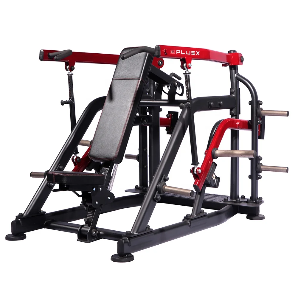 Equipment in gym free weight plate loaded strength training sports machine equipo de gym for shoulder press