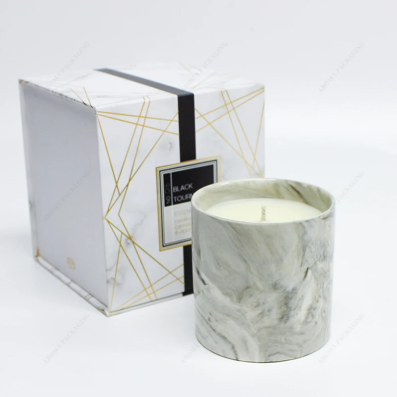Aroma Wholesale Potes Para Vela Empty Soy Wax Candle Vessels Container Candle Holder Empty Unique Luxury Ceramic Candle Jars