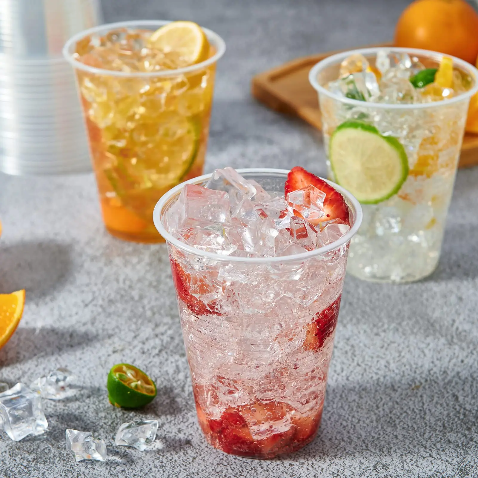 7oz 9oz PP Clear Plastic Cups Disposable Cups Cold Party Drinking Cups for Party Picnic