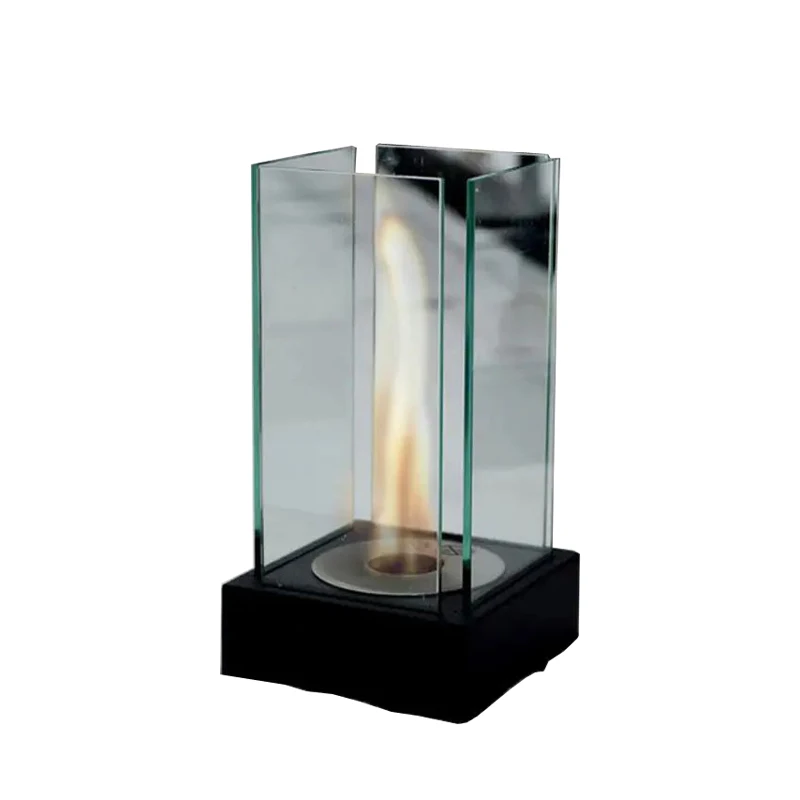 Wholesale Hot Selling Home Decor Square Alcohol Indoor Metal Fireplace Table Top Fire Pit
