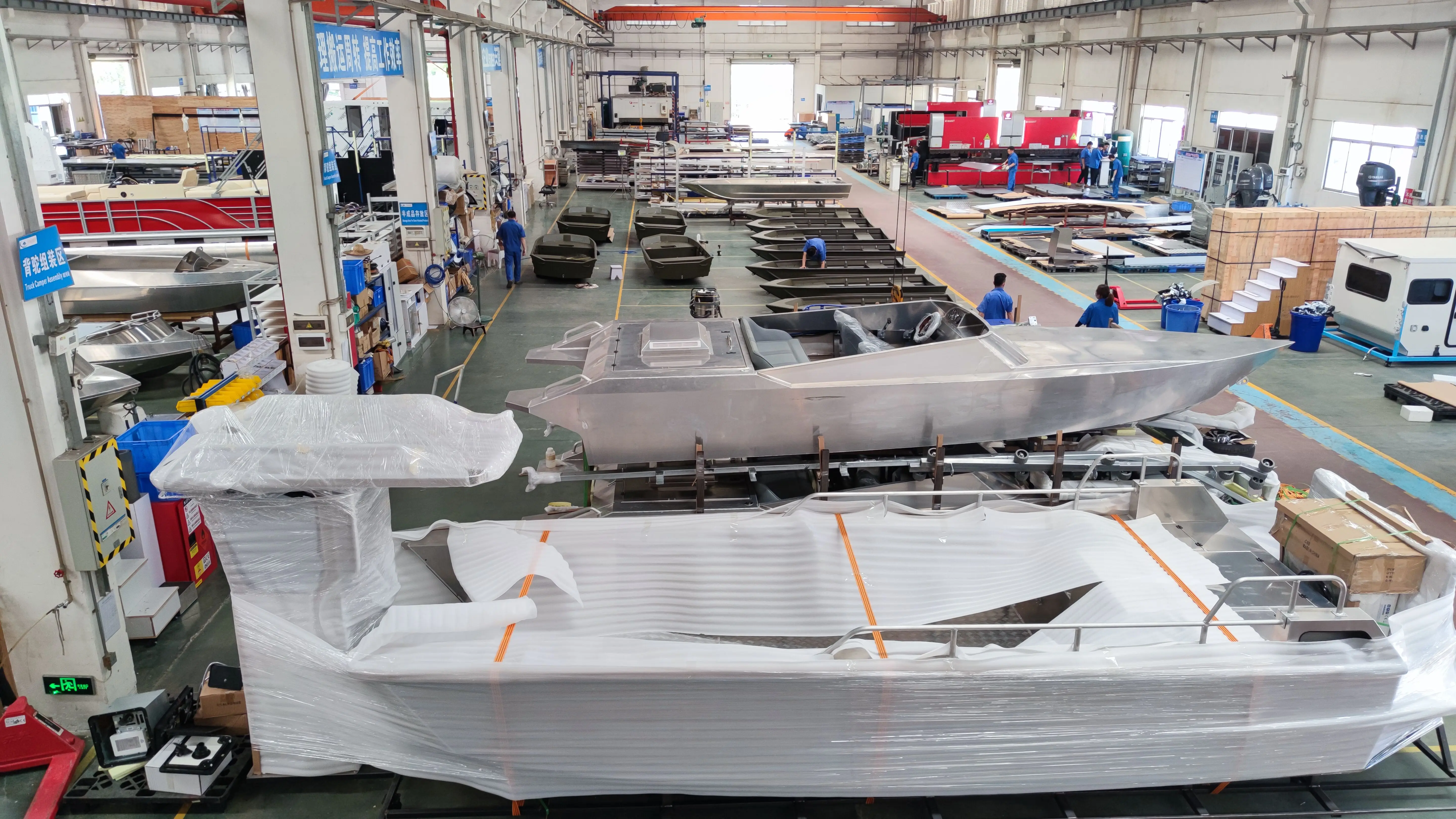 Мини-Гоночная алюминиевая лодка Kinocean с крутой покраской для продажи