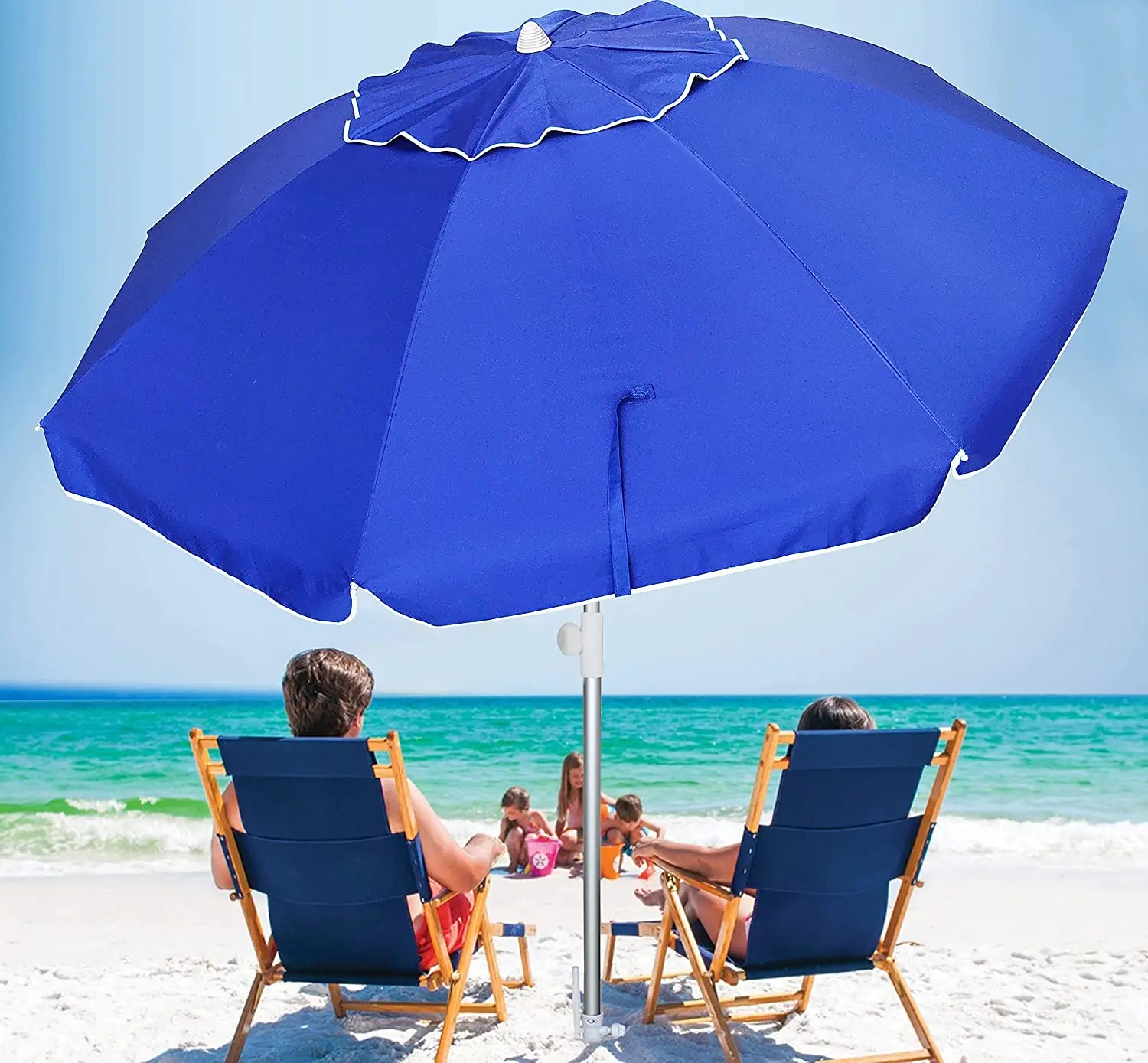 Factory Direct Beach Canopy Portable Aluminum Beach Umbrella Suitable for beach, outdoor travel