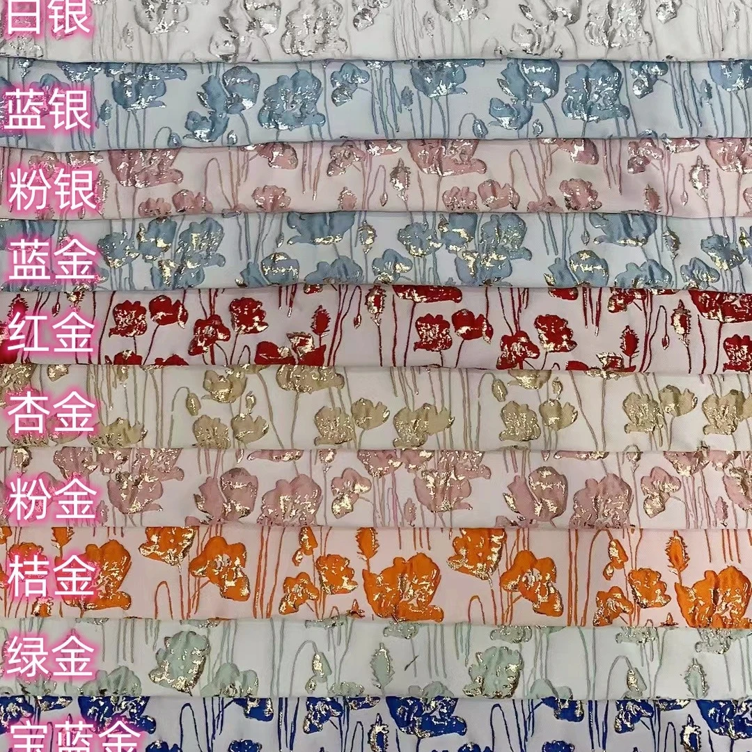 Relief Tulip Yarn-Dyed Jacquard Dress Printed Woven Weddings Lining T-Shirts Apparel Interlining