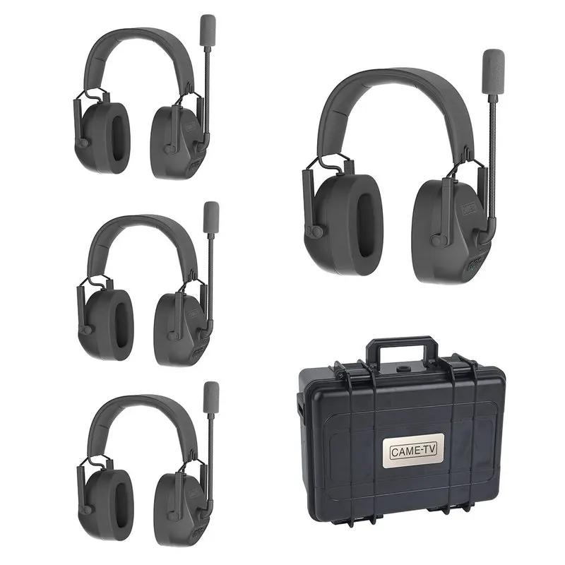 CAME-TV KUMINIK8 D4 Handfree Cover Charger Hard Case Boat Wireless Headphones Earphone With Mic