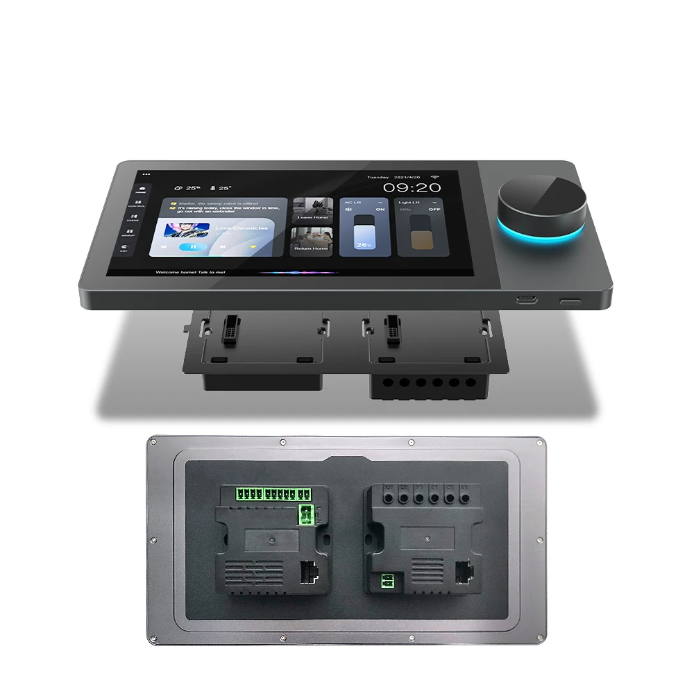 Smart Home 8-inch Android 8.1 TUYA BluetoothS Wall Amplifier Mini Touch Screen 4 * 25W Stereo Home Theater Bedroom Audio System