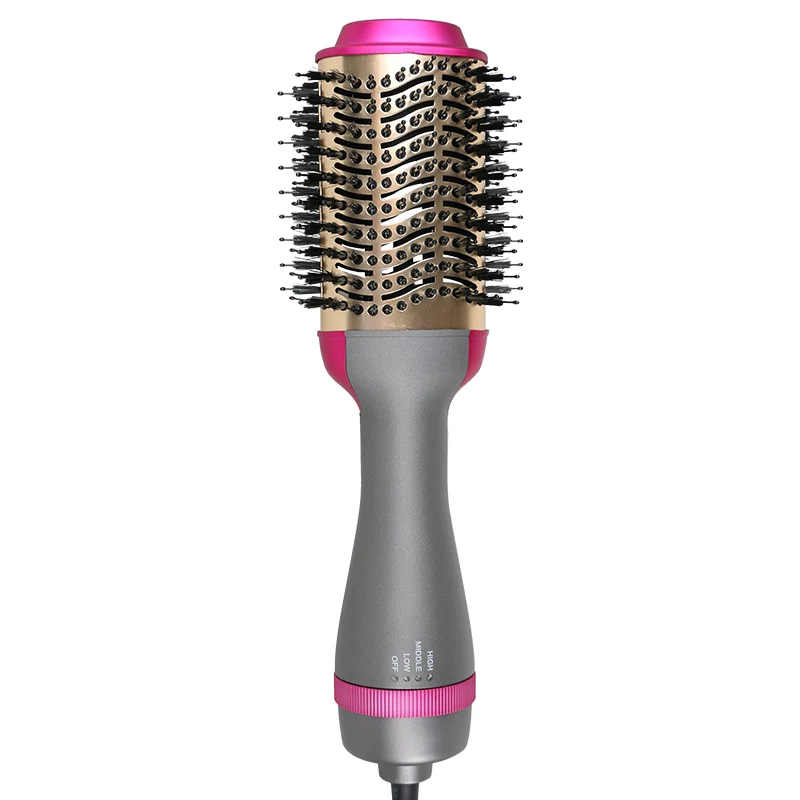 one set Professional Hair Dryer Brush hot Air Brush for straightening curling drying styling hair