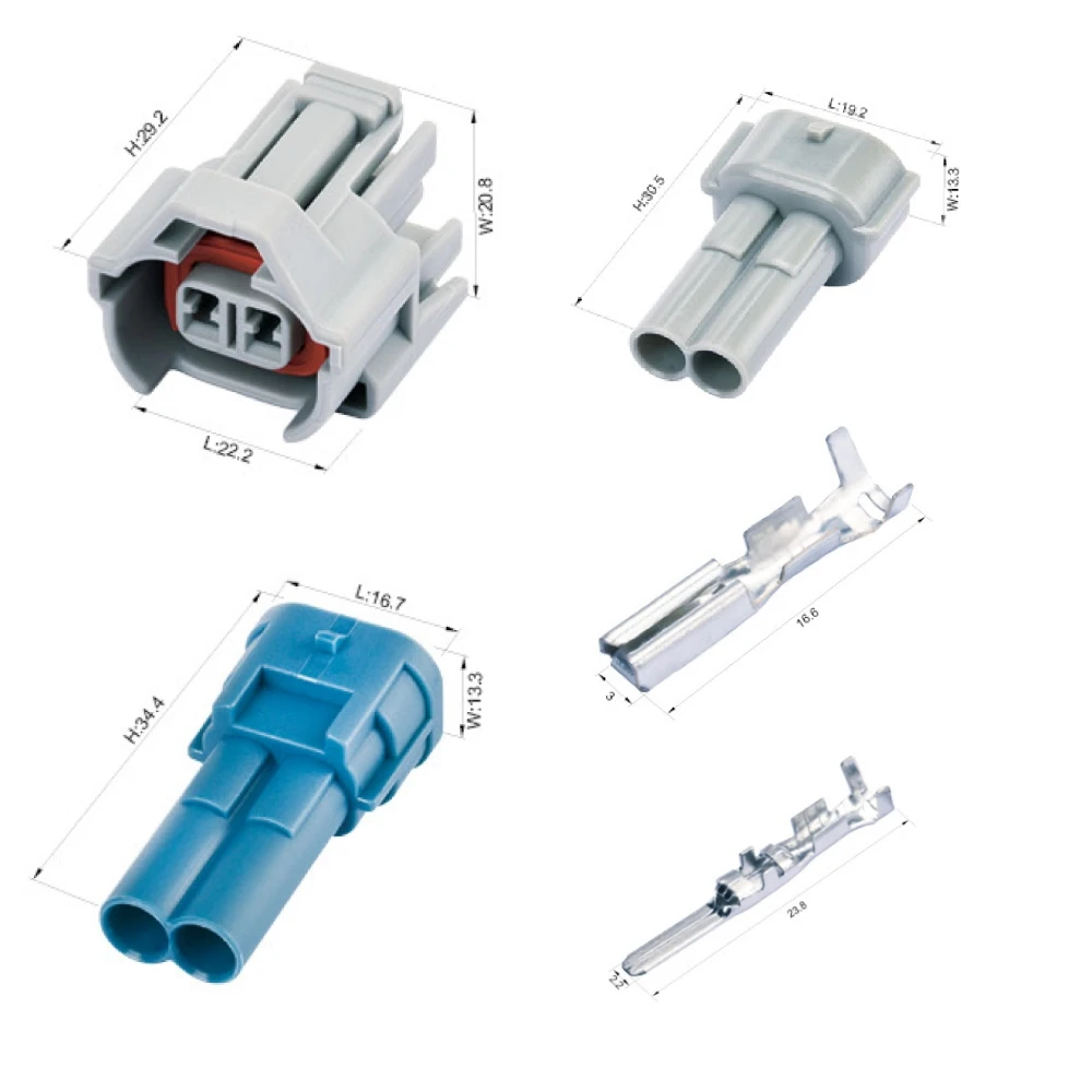 6189-0035 2 pin male female electrical waterproof automotive connector